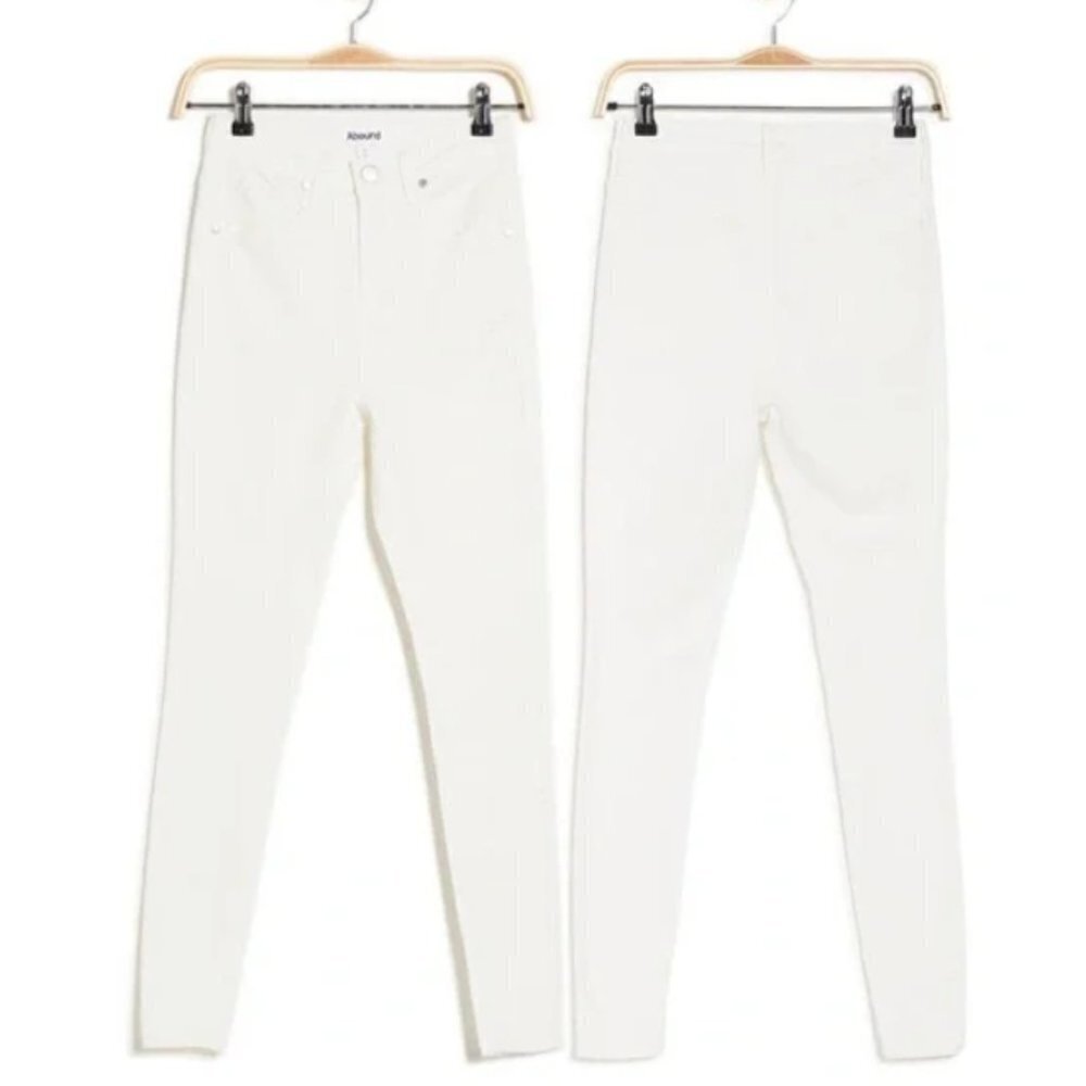 NWT Abound White Stretch Cotton Denim High Rise Skinny Jeans Size 29